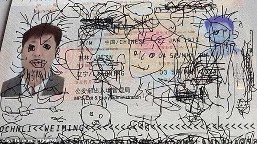 Wegen Pass-Gekritzel Rückreise verweigert?