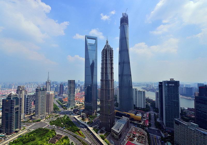 Shanghai Tower erreicht Endh?he von 632 Metern