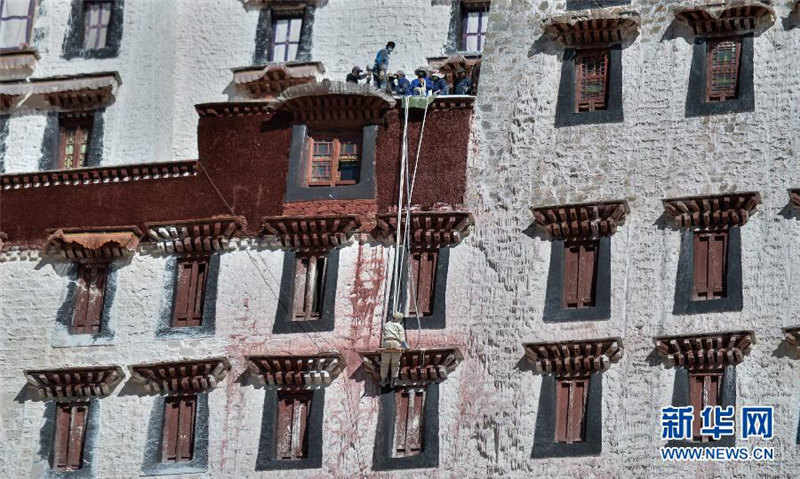 Potala-Palast erh?lt neuen Anstrich