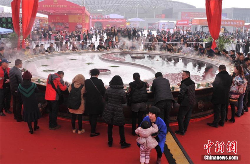 Mega-Feuertopf in Chongqing