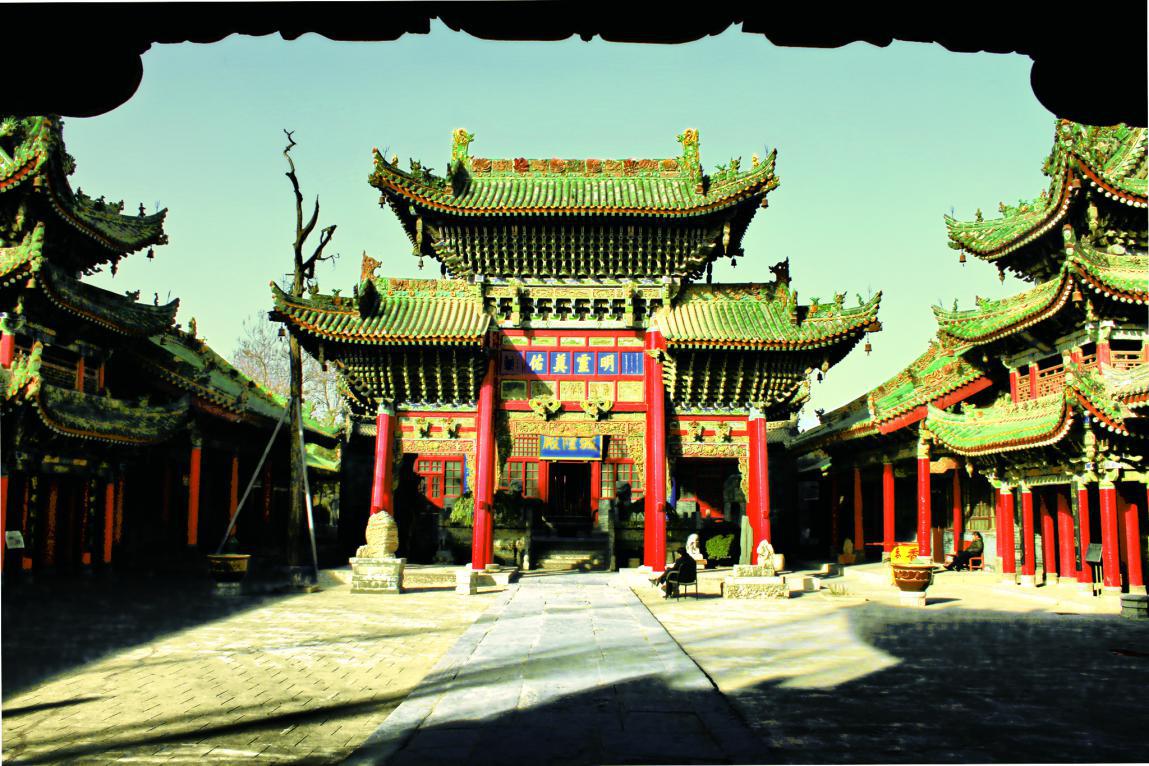 Der Chenghuang-Tempel in SanyuanSanyuan war ein wichtiger Kreis im Osten der Seidenstra?e und ein gro?es Handelszentrum. 