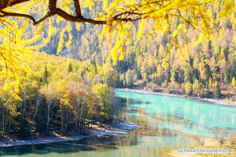 Szenerie im Herbst in Kanas wie Traumland
