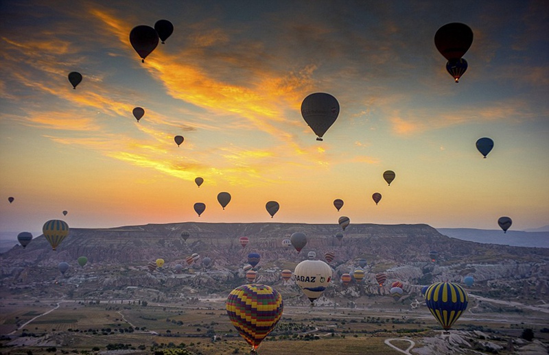 Im Hei?luftballon über Kappadokien
