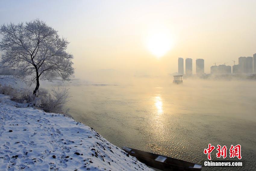 Frostiges Naturschauspiel in Jilin