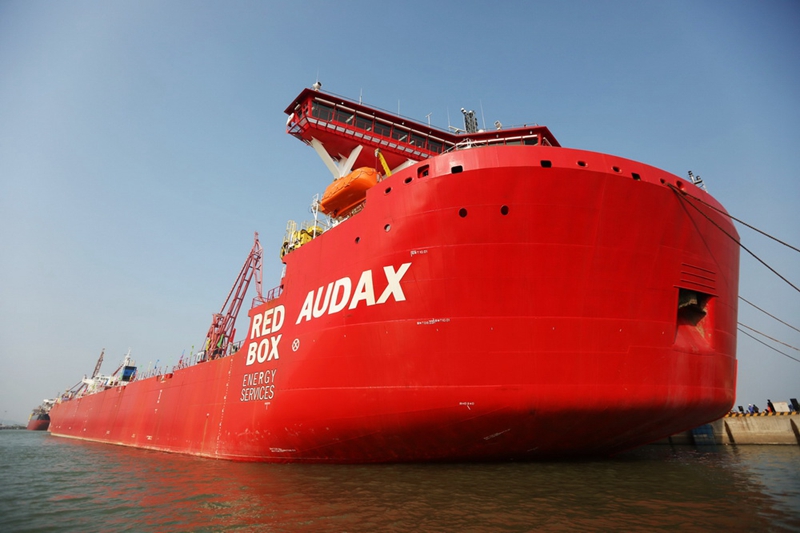 Das erste schwere Transportschiff für das Polargebiet fertig gestellt