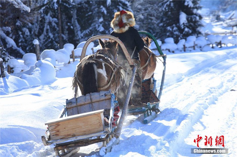 Schneewei?es M?rchenland in Xinjiang