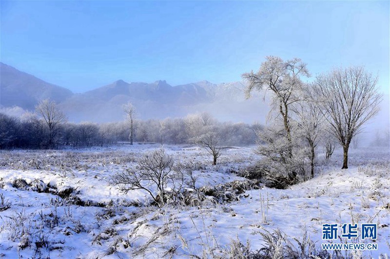 Der Dajiu-See-Park tr?gt Wintergewand