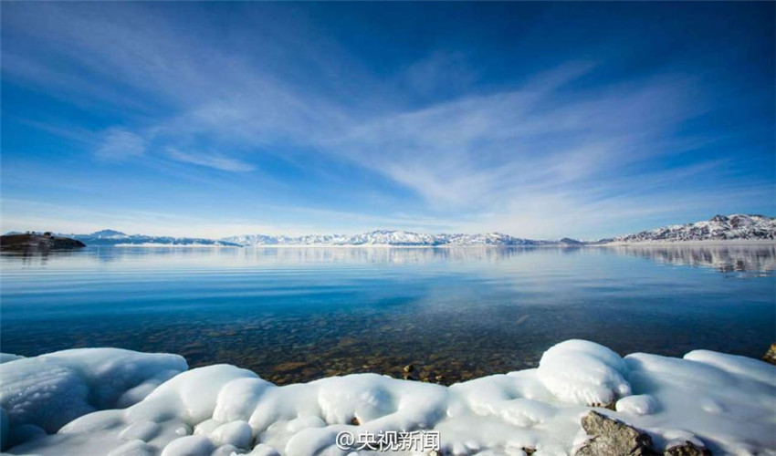 ?Eisgardinen“ am Fu? des Tianshan-Berges