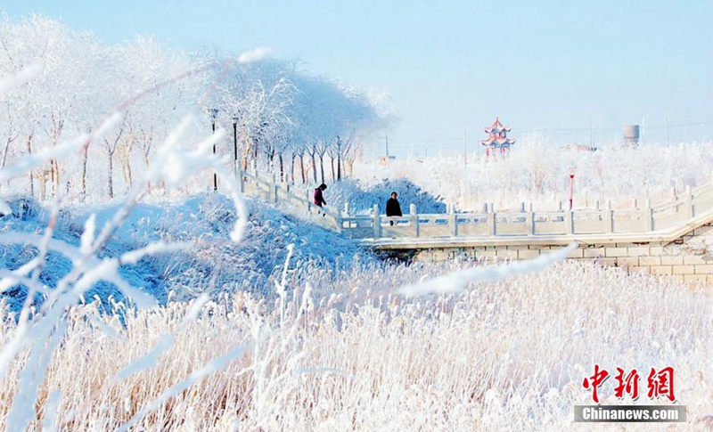 Schneewei?es M?rchenland in Gansu