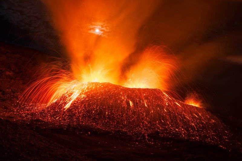 Vulkanausbruch in La Réunion