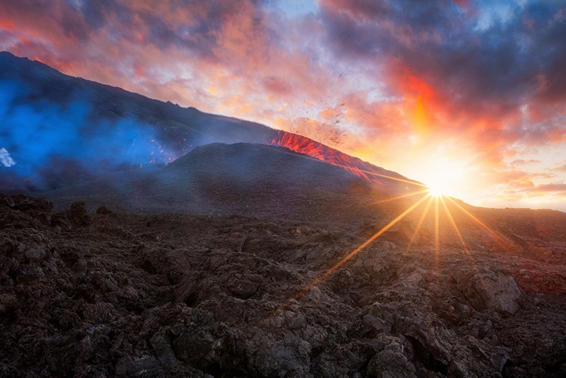 Vulkanausbruch in La Réunion