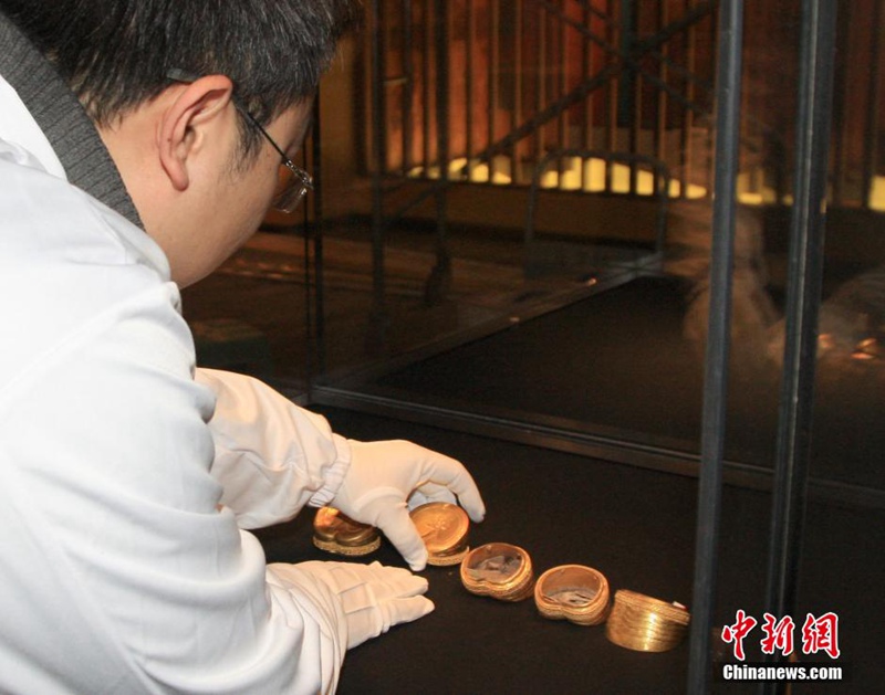 Ausstellung 2000 Jahre alter Grabbeigaben der Han-Zeit in Beijing