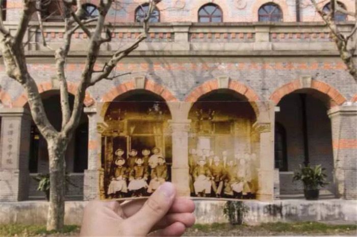 Alte und neue Fotos zeigen Studenten in China