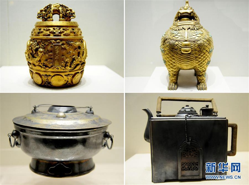 Ausstellung von Gold- und Silbergegenst?nden im Shenyanger Palastmuseum