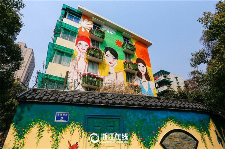 Alte Wohngeb?ude in Hangzhou erstrahlen in neuem Gewand