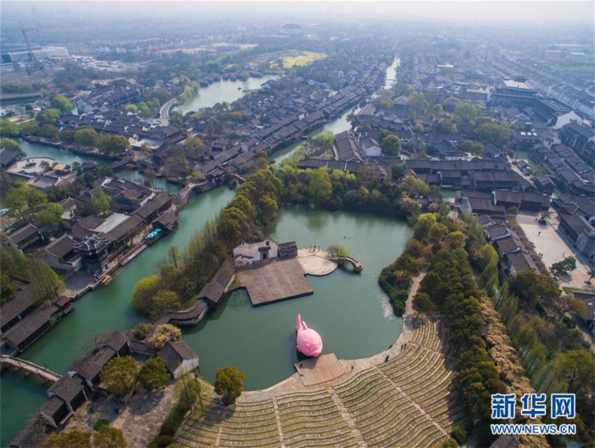 ?Schwimmender Fisch“ in Südchina ausgestellt