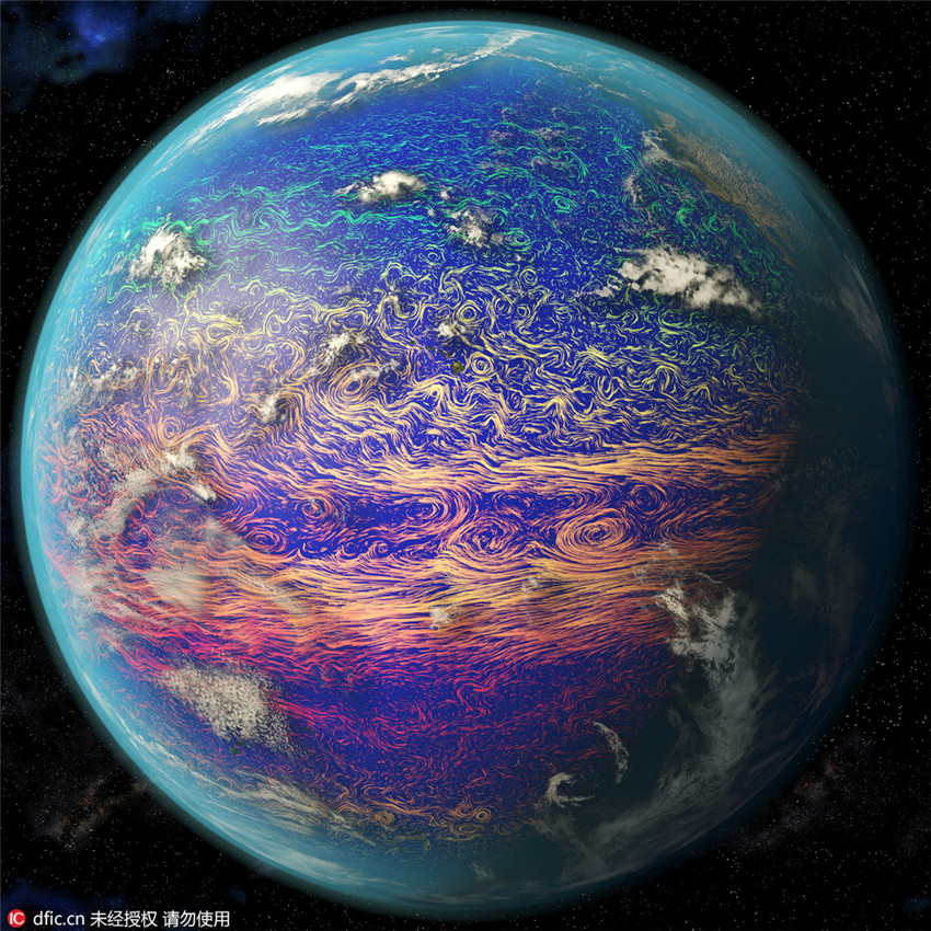 Satellitenbilder: Meeresstr?mungen gleichen traumhaften ?lgem?lden