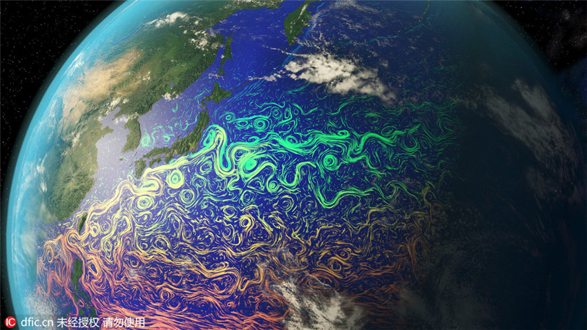 Satellitenbilder: Meeresstr?mungen gleichen traumhaften ?lgem?lden