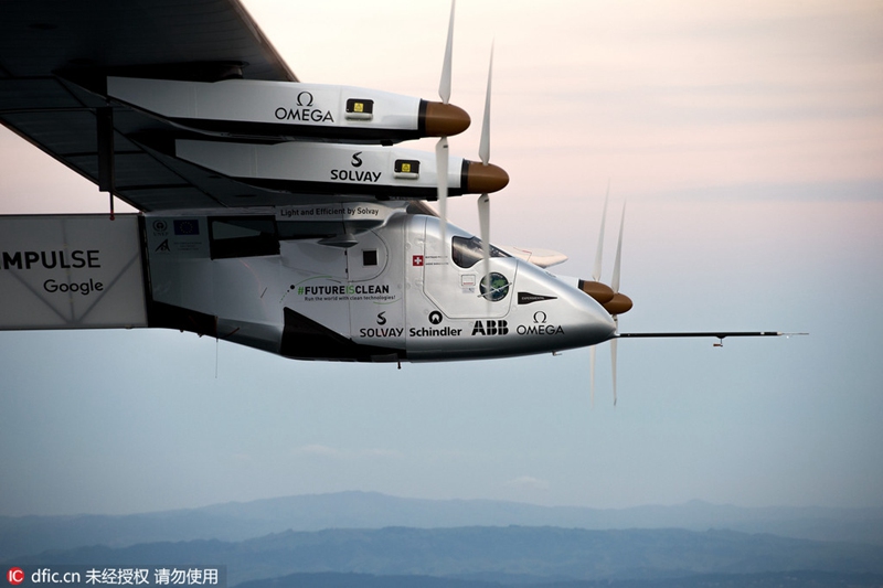 Schweizer Solarflugzeug in San Francisco gelandet