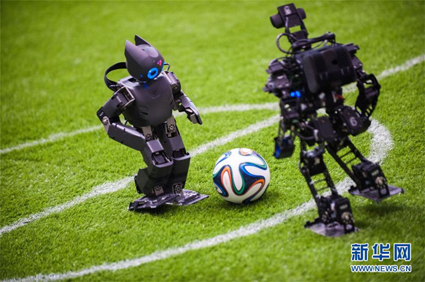 Fu?ballweltmeisterschaft der Roboter in Anhui