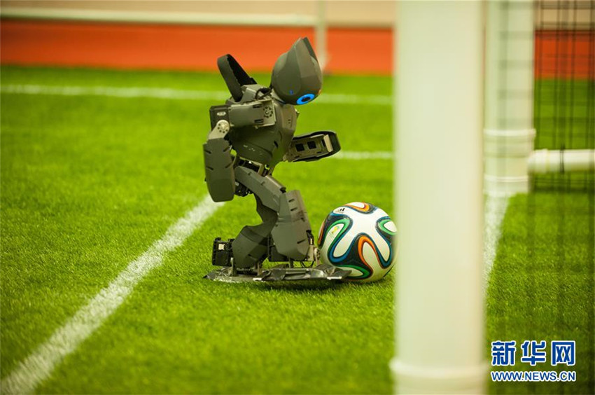 Fu?ballweltmeisterschaft der Roboter in Anhui