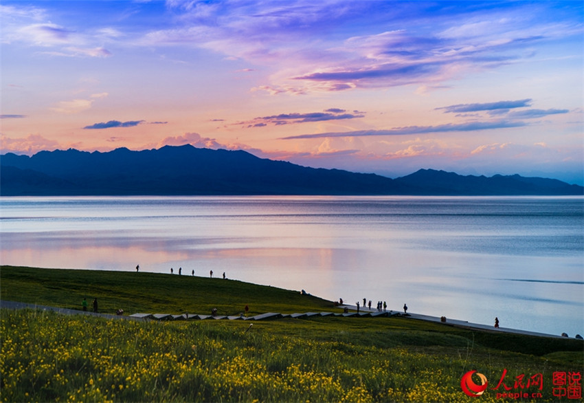 Faszinierender Sayram-See in Xinjiang