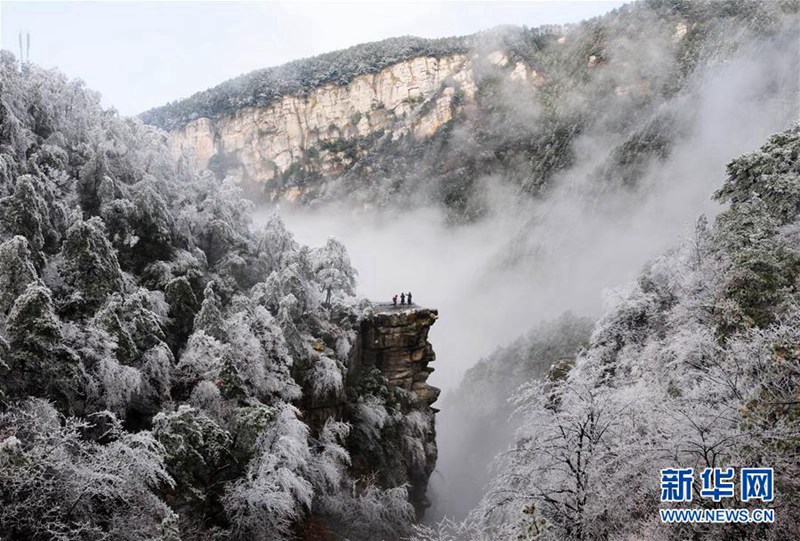 Schneewei?er Winter auf dem Lu Shan