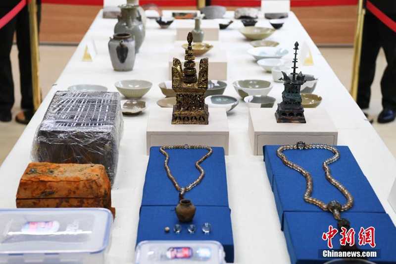 Gro?fund bei Ausgrabungen in der Ruine Qinglong Zhen