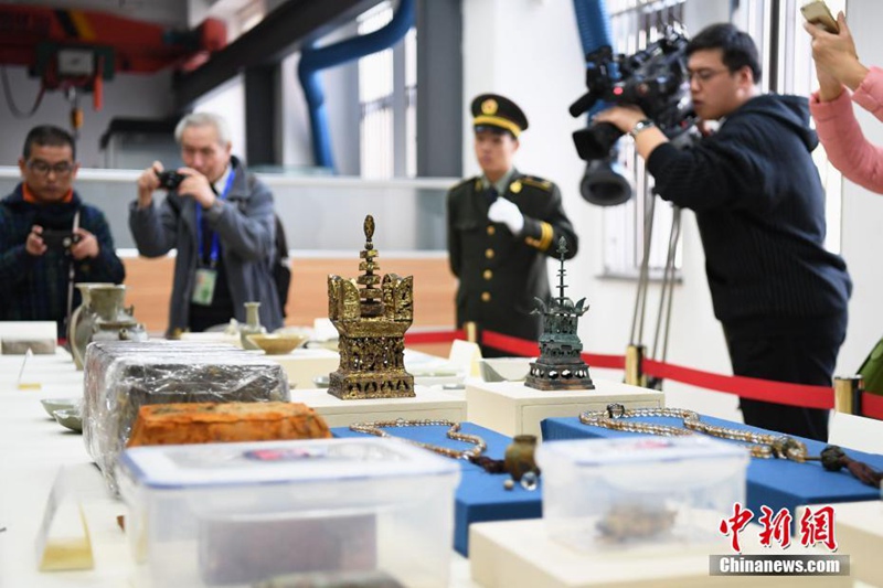 Gro?fund bei Ausgrabungen in der Ruine Qinglong Zhen