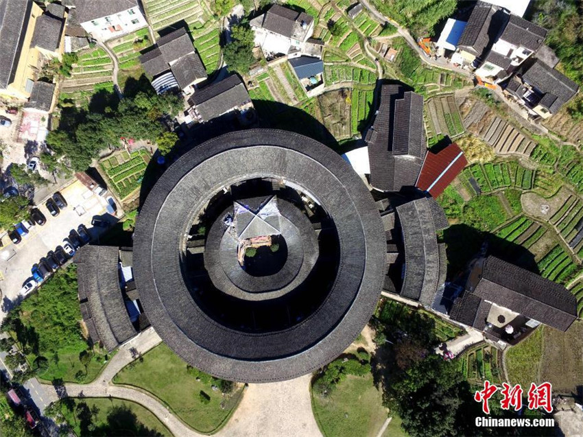 Luftbilder: Traditionelle Lehmgeb?ude in Fujian