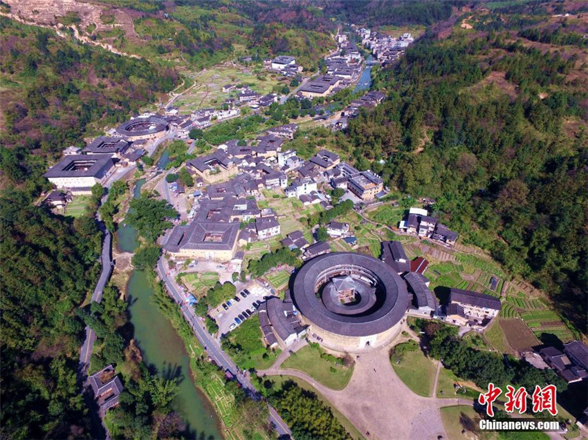 Luftbilder: Traditionelle Lehmgeb?ude in Fujian