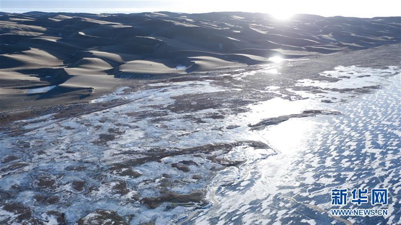 Gro?e Fl?chen des Qinghai-Sees bereits zugefroren