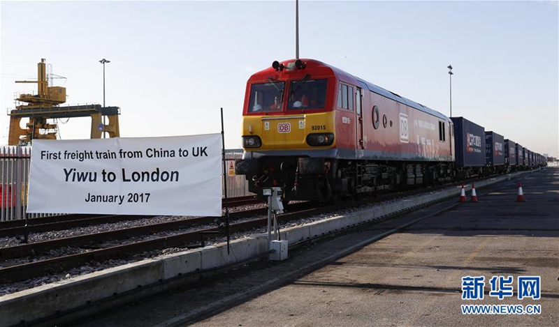 Erster China-Gro?britannien-Güterzug erreicht London
