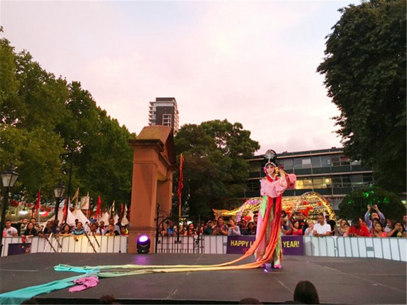 Traditioneller Kultur-Jahrmarkt zum Frühlingsfest aus Shaanxi findet in St?dten von Australien statt