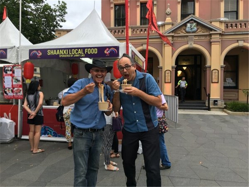 Traditioneller Kultur-Jahrmarkt zum Frühlingsfest aus Shaanxi findet in St?dten von Australien statt