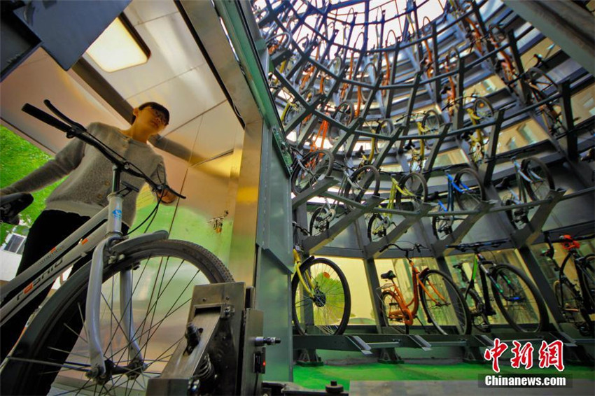 Chinas erste intelligente Fahrradstation
