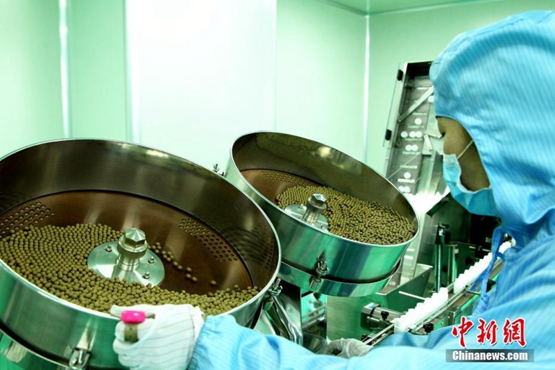 Chinas gr??tes Fertigungslabor für Tibetische Medizin in Qinghai