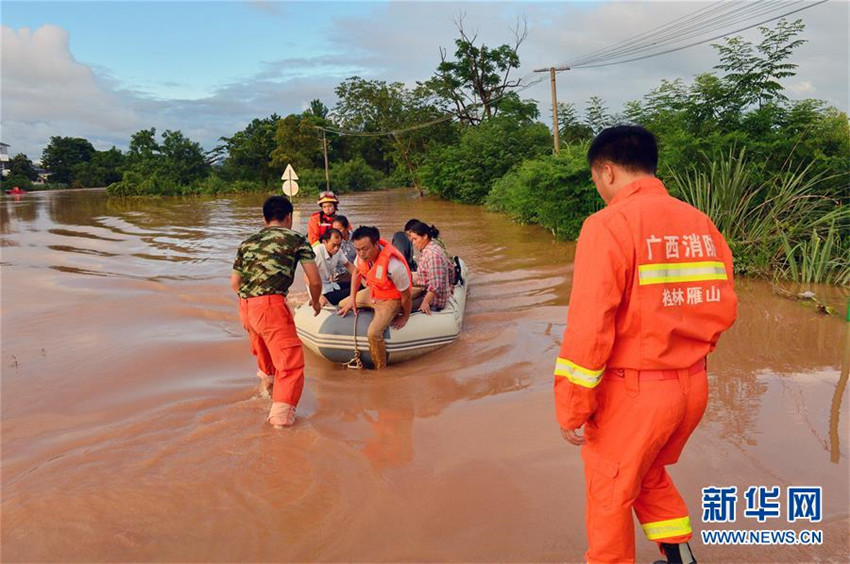 über eine Million Menschen in Guangxi von überschwemmungen betroffen