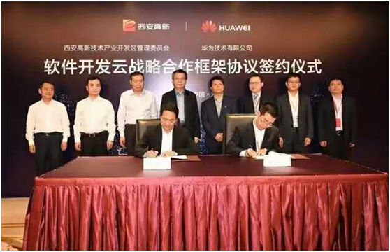 Das Entwicklungs-Clouding Programm von Huawei in der Hightech-Zone
