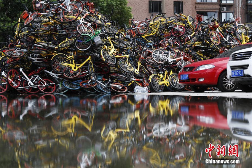 Shanghai kontrolliert die massenhafte Ausbreitung von Mietfahrr?dern