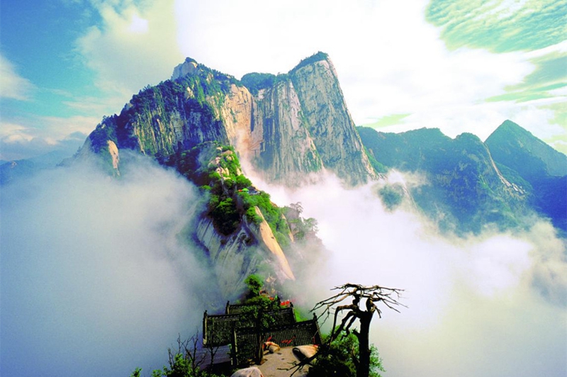 Der Berg Huashan wird als beliebteste Sehenswürdigkeit Chinas anerkannt