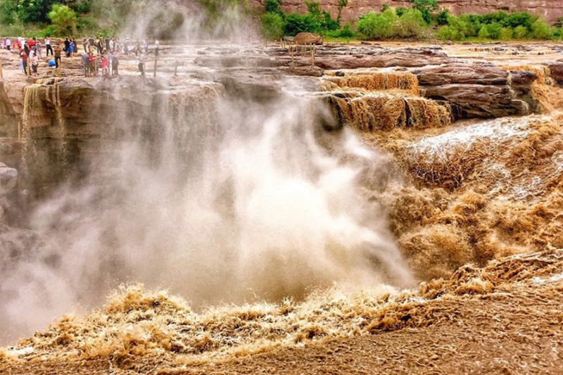 Pr?chtige Szenen am Hukou-Wasserfall