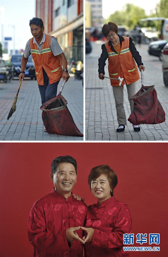 Hebei: Kostenloses Hochzeitsfoto für Müllarbeiter