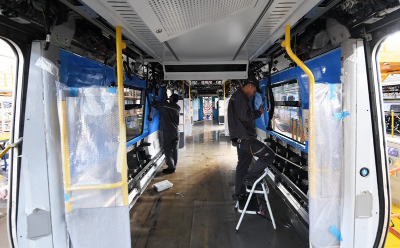 Bostoner U-Bahn-Zug ?Made in China“