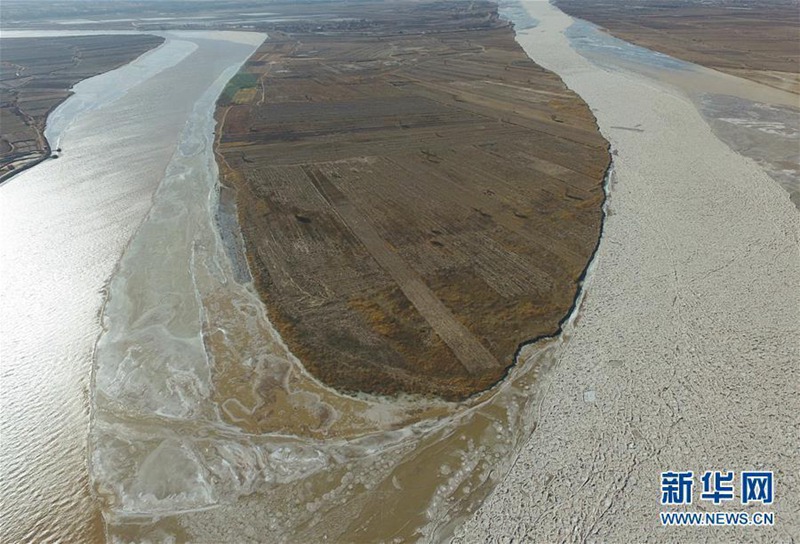 Wintersperre für den Gelben Fluss