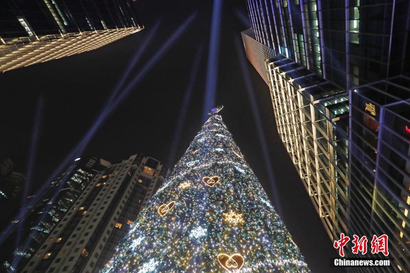 23 Meter hoher Weihnachtsbaum in Shanghai