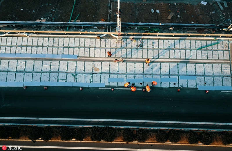 China baut weltweit erste photovoltaische Autobahn