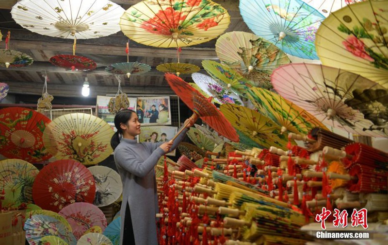 Schirm-Manufakturen in Luzhou