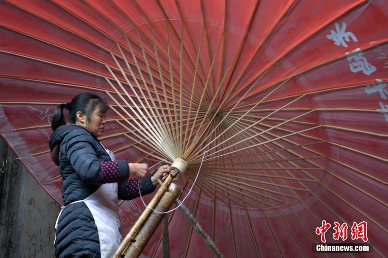 Schirm-Manufakturen in Luzhou