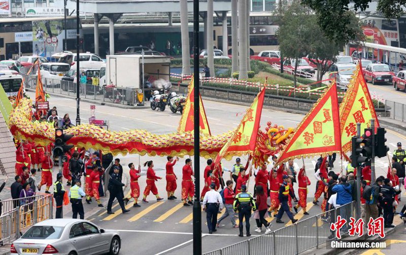Drachen- und L?wentanz in Hongkong 